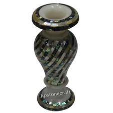 Vaso da fiori intarsiato in