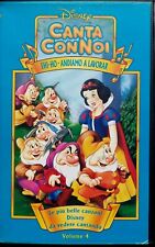 VHS - WALT DISNEY - CANTA CON NOI VOL. 4 - EHI-HO ANDIAMO A LAVORAR - ANNO 1993