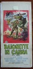locandina originale BAIONETTE IN CANNA prima ed.1963 BURT TOPPER