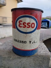 Bidone Latta Vintage Grasso Esso