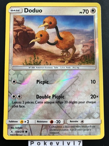 Carte pokemon doduo 150 - carte,