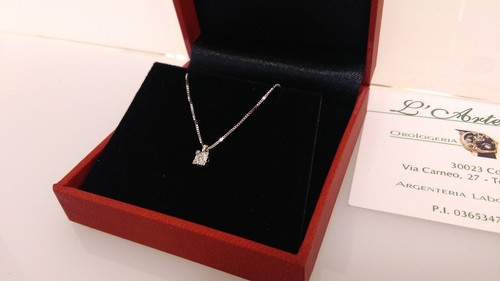 Collana oro bianco - , con