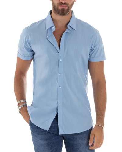 Camicia uomo slim fit colletto - camicia,