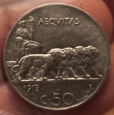 50 Centesimi 1919 Leoni