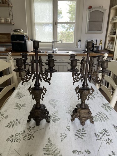 Coppia candelabri stile - candelabri, in