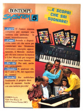 Pubblicita' Bontempi System 5 Tastiera Digitale Pianola Vintage 1997 (T4)