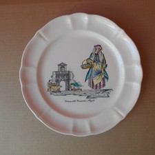 PIATTO IN CERAMICA LAVENO COSTUME DELLA CAMPANIA NAPOLI CM. 25  