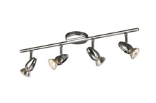Massive 54084/11/10 lampada da soffitto 4 faretti da 50W GU10 in acciaio lucido