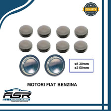 KIT TAPPI MONOBLOCCO FUSIONE ALFA ROMEO FIAT LANCIA MOTORI FIRE 50mm+30mm