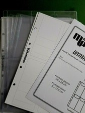 INSERTI PAGINE FOGLI 6 TASCHE X ALBUM DECORAZIONI MILITARI FREGI MEDAGLIE VALORE