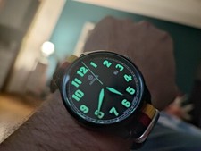 Aramar TROOPSHIP Orologio Automatico Pilot Aviatore By Laco Germany Pvd Nero 