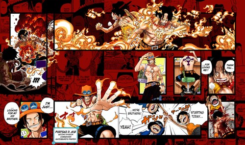 For one piece playmat portgas - piece,