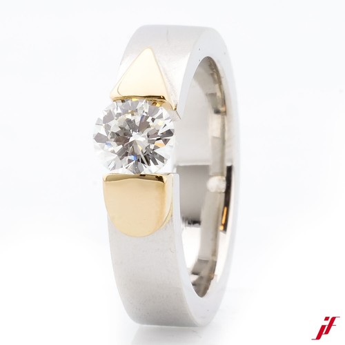 Solitario 18k oro 950 - solitario,
