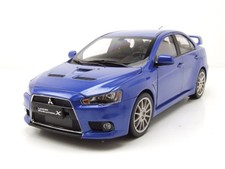 Modellino auto Mitsubishi Lancer Evo X blu metallizzato 1:18 Sun Star