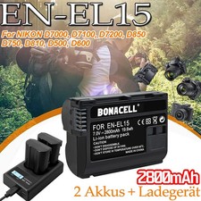 2 batterie 2800 mAh EN-EL15 +