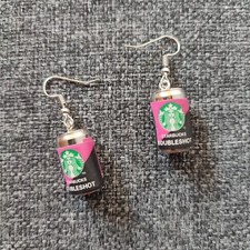 ORECCHINI DIVERTENTI BEVANDE ACCESSORI MODA IDEA REGALO STILE RAGAZZA DONNA 