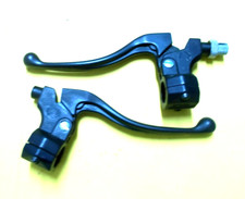 Coppia leve freno e frizione dx e sx con supporti Tommaselli New Racer Nero