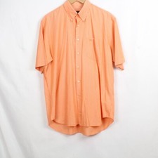 Camicia Burberry, taglia 4 (L) colore arancio, a righe sottili bianco, in cotone