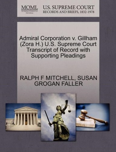 Mitchell admiral corporation - admiral,
