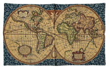 Tapestry Italy Old World Map