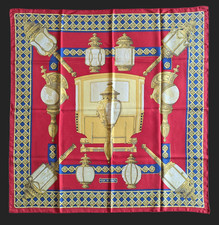 Foulard di seta Hermès 90 Feux de Route sciarpa vintage Foulard Hermes Carré