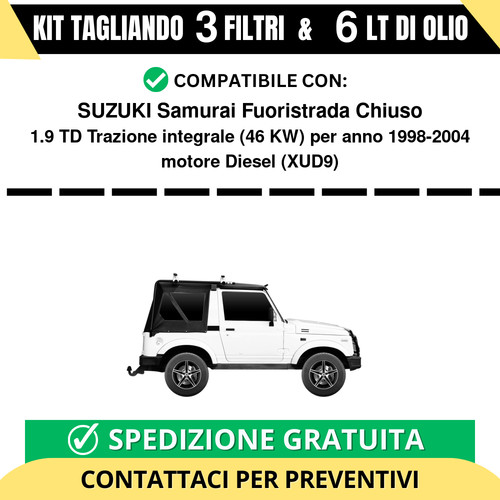 Tagliando per suzuki samurai - tagliando,