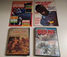 FOR ZX SPECTRUM:  2 MAGAZINES AND 2 GAMES VINTAGE (impossible to find)
