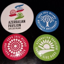 Spille Pins EXPO 2015 MILANO - Azerbaijan Pavilion - Spilla Ufficiale RARA Nuova