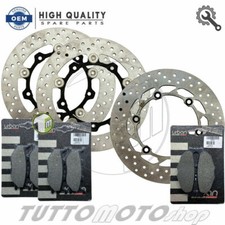 KIT DISCHI ANT. + POST. + PASTIGLIE BRAKING YAMAHA T-MAX 500 2004 2005 TMAX