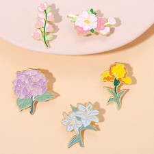  5 Pcs Spilla Fiore Per