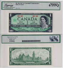 Canada $1 1967 BC-45a QE II