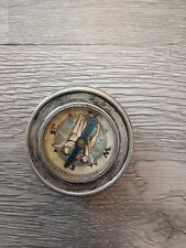 Bussola antica peltro da