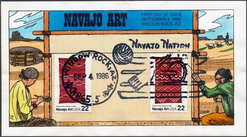 Navajo art 22c - art, fdc