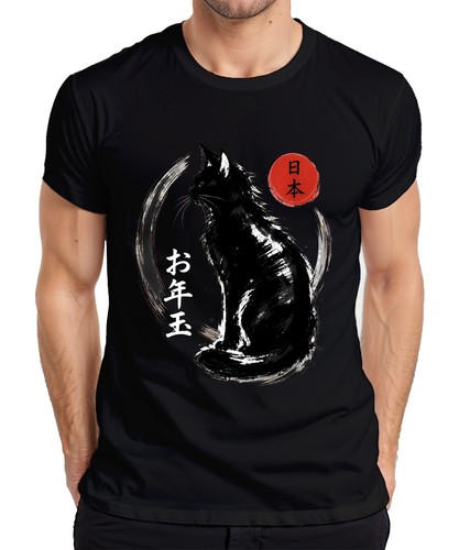 Shirt uomo gatto nero - t-shirt,