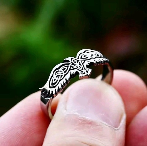 Anello corvo vichingo taglia