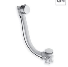 Colonna scarico cromo con