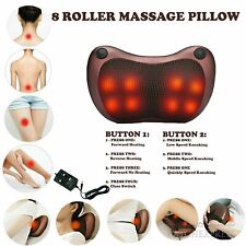 MASSAGGIA Collo 8 Rulli - Massaggio Cuscino Viaggio Auto Casa MASSAGGIO Shiatsu