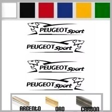 2x coppie adesivi PEUGEOT SPORT dx sx prespaziato, 9,5cm