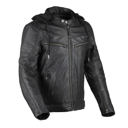 Giacca pelle nera - giacca, di