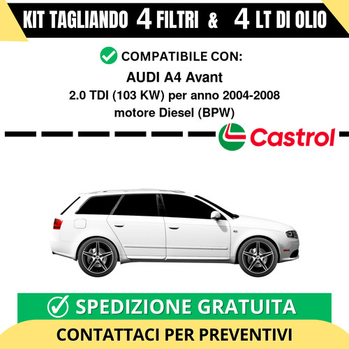 Tagliando per audi - per, a4