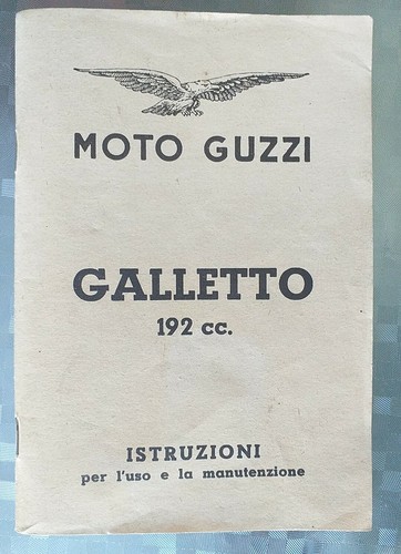 Libretto istruzioni moto guzzi - libretto,