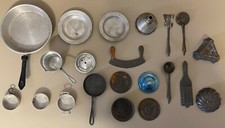 Lot of Vintage Tin Toy Doll