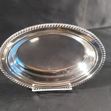 Vassoio piatto ovale argento