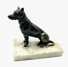Antica statuina cane in