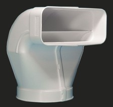 Deviazione Canale Scarico 222x89 MM A Ø 150 MM Tubo Tondo Cappa Aspirante 50553