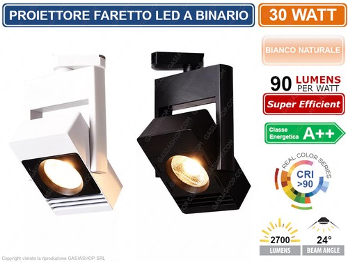 Faretto proiettore binario - a,