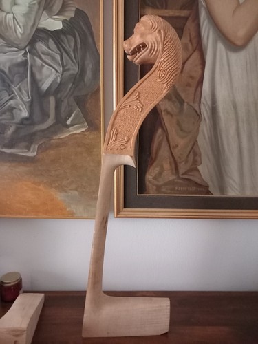 Manico contrabbasso con riccio