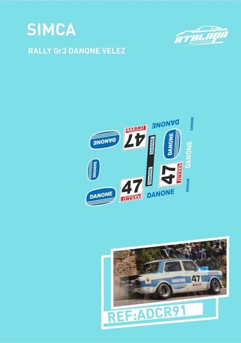 Calcas simca rally gr3 - simca,