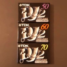 3 Audio Cassette TDK DJ