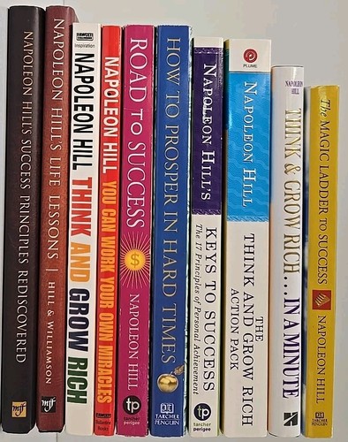 Napoleon hill books - pb, lot